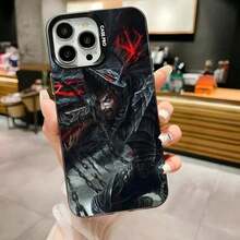 Funda de teléfono A-Anime  Guts para 17,16,15,14,13,12,11,Pro,Max,Plus, anti-caída, negra mate, parachoques duro - Z6 - Ver 6