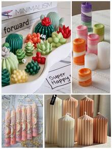 Bộ dụng cụ bấc nến - Giá đỡ bấc nến, dụng cụ định tâm bấc và 50 bấc cotton. - bộ - Xem 6