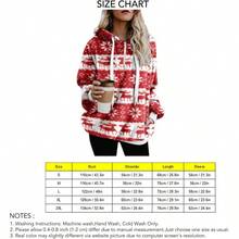 Sudadera de Manga Larga para Mujer con Cordn y Estampado Navideo con Capucha para Otoo e Invierno - inicial - Ver 9