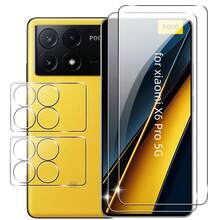 小米 Poco X7 Pro/Poco X6 Pro 四件套：2 片 9H 钢化玻璃屏幕保护膜 + 2 片钢化玻璃摄像头镜头保护膜，防刮花，高清 3D 透亮，触控灵敏，精准贴合，易于安装，持久保护您的智能手机。 - 無色 - 查看 14