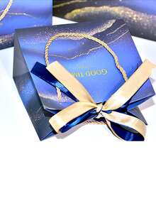 5 أكياس هدايا من الرخام، أكياس هدايا مطبوعة بألوان، أكياس هدايا ذات شريط ذو لونين أنيق، مناسبة لتغليف الهدايا، هدايا العروس في الزفاف، هدايا أعياد الميلاد، تغليف هدايا المناسبات، تغليف هدايا عيد الحب. - متعدد الألوان - مشاهدة 4