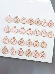 Bộ 2 chiếc dây chuyền mặt chữ và thánh giá tối giản thời trang cho trẻ em, thích hợp cho bé gái dự tiệc bãi biển, kỳ nghỉ, trang phục thường ngày, quà Giáng sinh và sinh nhật. - Hồng - Xem 6