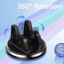 1 pieza Soporte de teléfono para coche, soporte de navegación multifuncional para el tablero, accesorio universal con rotación de 360 grados - A - Ver 2