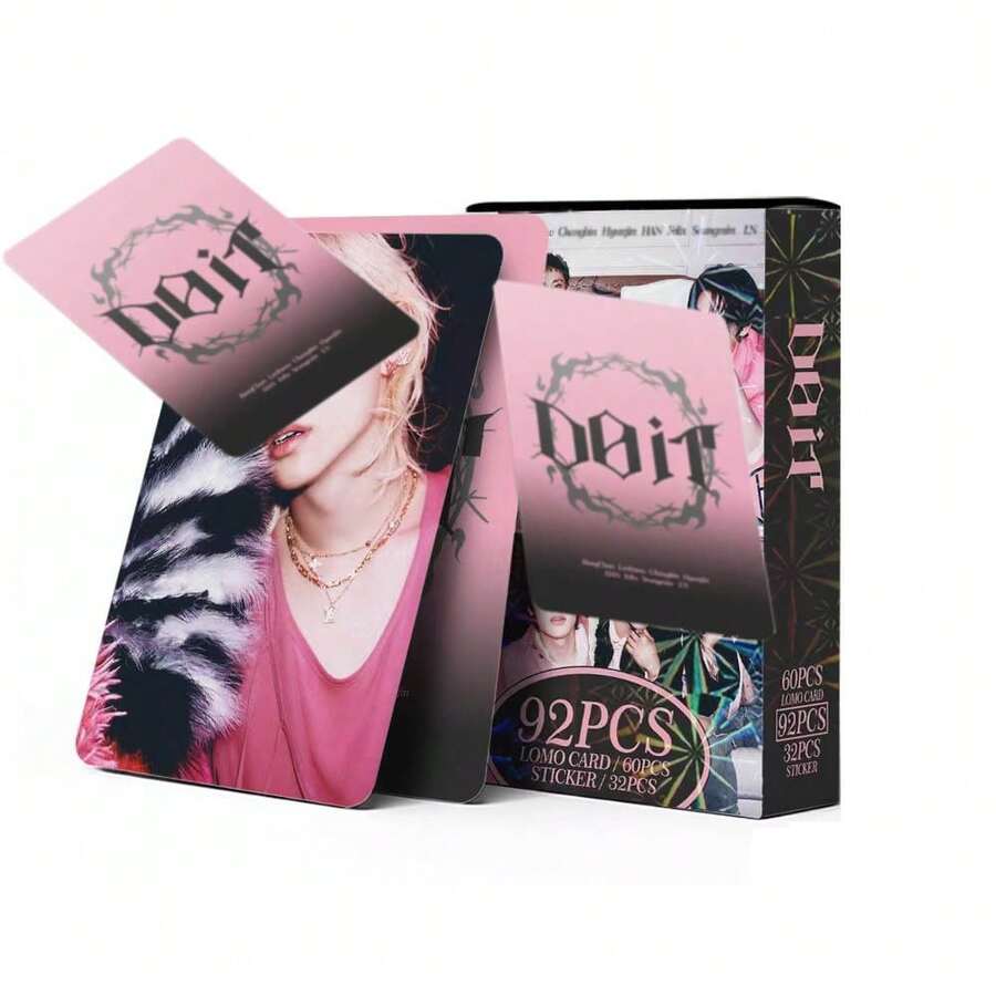 92张K-POP SKZ风格双面照片卡,《DO IT》新专辑,收藏卡,明信片,装饰收藏佳品,粉丝完美礼物 - 彩色 - 查看 1