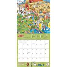 Kelsey Oseid - Calendario de pared de Illustrated Animal Kingdom 2026, 12 x 12 pulgadas(Buscando Bigfoot) - Multicolor - Ver 5