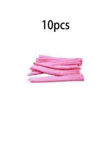 50 piezas Gorros desechables no tejidos estériles, adecuados para extensiones de pestañas, maquillaje, redecilla para el cabello, salón de spa, baño y gorros a prueba de polvo para belleza - Rosa - Ver 9
