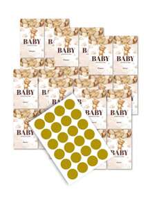 Party Game Gender Reveals Scratch Card Atmosphere Decoration Props For Boys Or Girls Anniversary Gift Party Decoration Happy Birthday Party Wedding Bridal Shower Gift Baby Shower Supplies Game Card - Shape - View 6