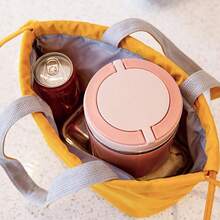 630毫升不锈钢午餐盒，1个圆形带盖便当盒，家用/办公/学生保温汤盒 - 彩色 - 查看 5