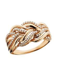 1pc Glamorous Cubic Zirconia Ring For Women For Valentine's Day Gift Wedding Jewelry,Mom,Mother,Mother's Day,Gift - Yellow Gold - View 5