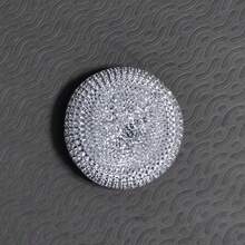 Stainless Steel Scrubber/Replacement Pack, Automatic Liquid Dispenser With Liquid Dispensing Handle, Heavy-Duty Pot Brush, Palm Brush With Replaceable Steel Scouring Pad, For Dishes, Pots, Pans, Grills, Sinks, Gray, Brush Head Replaceable - Multicolor - View 12