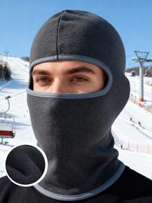 1 件装男女通用秋冬保暖防风加厚滑雪面罩、拉法帽、脖套，适合户外徒步、滑雪、骑行