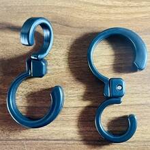 1pc Multi-Angle Rotating Hook, Heavy Duty Portable Foldable Design Universal Cart Hook, Multifunctional Practical Hanger - Multicolor - View 2