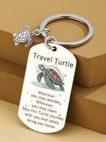 Sea Turtle Gifts For Women Men Best Travel Gifts For Travelers Women Cute Sea Turtle Keychain Funny Birthday Christmas Gift For Turtles Lovers Gift - Multicolor - View 2
