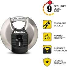 Master Lock M50XD Magnum Heavy Duty Stainless Steel Discus Padlock with Key(No hay talla) - Multicolor - Ver 4