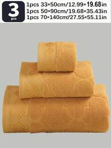 QIBHI 3/1 khăn tắm/khăn mặt/khăn tắm 100% cotton trơn màu, vải cotton 100%, khăn tắm/khăn lau phòng tắm, khăn lau khách, khăn tắm cotton mềm mại thấm hút, thích hợp cho phòng tắm, khách sạn, phòng tập thể dục, du lịch, quà tặng, thẩm mỹ viện, thể thao, ngoài trời, bãi biển, trường học, trở lại trường, phụ kiện du lịch, đồ dùng thiết yếu trong nhà, khăn tắm, chăm sóc da - trái cam - Xem 13