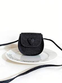 1 chiếc túi đeo vai mini cho bé gái, chất liệu bóng, nắp gập có khóa nam châm, thích hợp cho các bữa tiệc, tụ họp, tháng Ramadan và sử dụng hàng ngày. - A - Xem 15