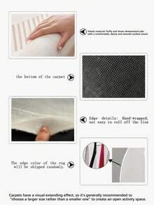 1 pieza Alfombra decorativa con diseño de dibujos animados para niños, diseño creativo y divertido, con opciones de varios colores - Multicolor - Ver 7