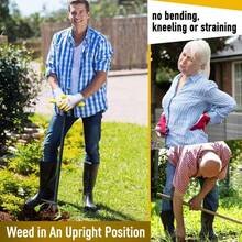 Colwelt Stand Up Er And  Puller Stand Up  Puller Tool With Foot Pedal Step And Twist Manual Er 40 Inch Combo Pack - Stand Up Er And Hand Erand Garden Gloves - As Pic - View 4
