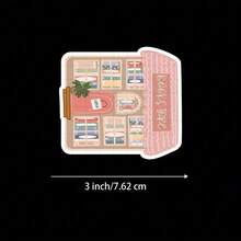 Hình dán vinyl 3 inch "Chào mừng việc đọc sách với 'Cửa hàng sách' - Hoàn hảo cho những người yêu sách, sinh viên và những người đam mê trang trí; Làm đẹp cho máy tính xách tay, sổ tay hoặc kệ sách; Một sự bổ sung duyên dáng cho bộ sưu tập hình dán văn học, nghệ thuật và truyền cảm hứng; Thích hợp cho thư viện, nhà cửa và khu vực học tập" - 3inch/7,62cm - Xem 9