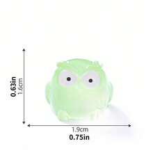 50 món phụ kiện trang trí sân vườn hình cú mèo phát sáng mini, tượng gạch than đen dùng để trang trí vườn cổ tích, trang trí bonsai, tiểu cảnh sân vườn, sân trong, sân vườn ngoài trời. - Nhiều màu - Xem 7