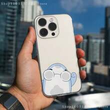 Funda de Teléfono de Tiburón Lindo de Dibujos Animados para 16,15,14,13,12,11 Pro,Max,Plus, Cubierta Suave Transparente - z2 - Ver 7