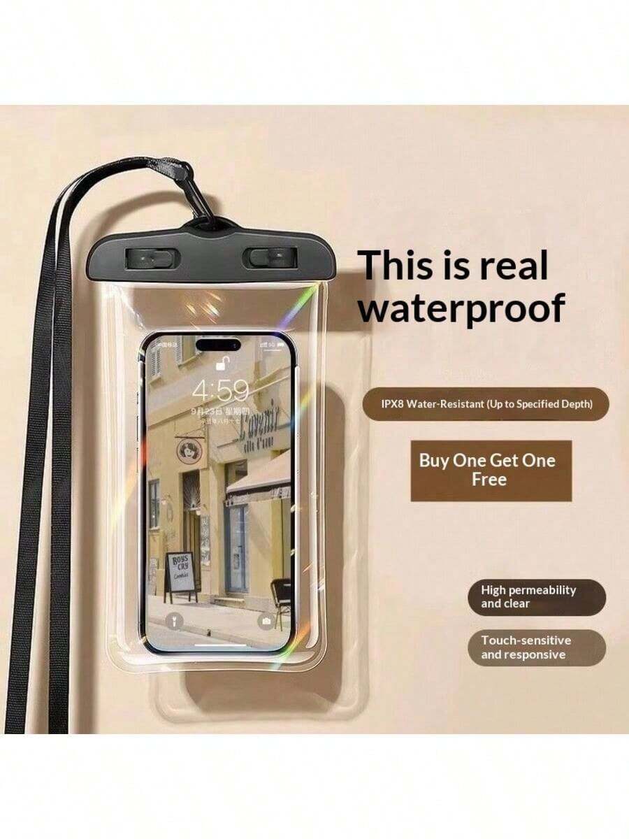 3pcs - Waterproof Phone Pouch, Waterproof Phone Dry Bag, Compatible With 7.0 Inch And Below Phones Including 15/14/13 Pro Max Plus, Large Waterproof Phone Case