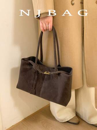 1 pieza Bolso de hombro de unicolor para mujer, bolso cuadrado de moda vintage, adecuado para viajes, compras, citas, ir al trabajo, actividades al aire libre, viajes, senderismo