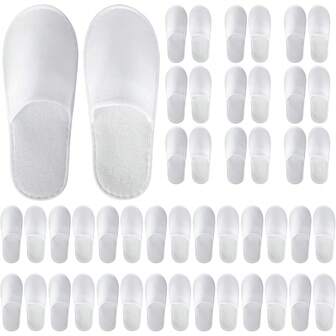 15Pairs Disposable Slippers For Guests,Bulk Slippers For Hotel,Spa,Travel,Shoeless Home,Spa Slippers With Pouch,Non-Slip( Slippers For Guests