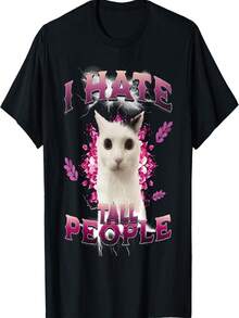 Funny Meme Cute T-Shirt - Negro - Ver 1