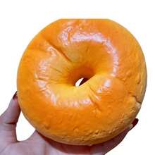 New Arrival - Oversized Bagel Squishy - Soft & Squishy Bread - Food Squishy Toy - Jumbo Bagel - Stress Relief Squishy - Slow Rising Toy - Realistic Bread Replica - Birthday Gift - Holiday Gift - Present - Toy - Squishy Toy - Deformable Toy - Multicolor - View 12