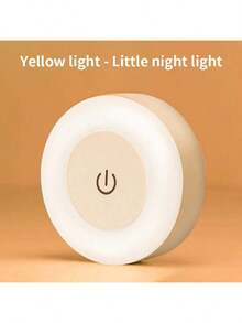 LED暖白色小夜燈，可充電觸控小夜燈，高亮度LED按壓燈，400mAh電池供電壁燈，USB無線觸控圓盤燈，3色可調，可充電圓盤觸控小夜燈，電池供電，無線黏貼照明，適用於牆壁、衣櫥、廚房、櫥櫃下方、檯面，1件裝 - 白色 - 查看 14
