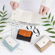 ミニ財布 RFID 三つ折り財布 レディース 本革 おしゃれ 小さい財布 スキミング防止 小銭入れ付き みつおり 牛革 軽量 コンパクト - 水色 - チェックする 10