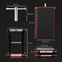Motorcycle Lift, 500 Kg Load Capacity, Motorcycle Lifting Platform, Adjustable Height From 100 To 370 Mm