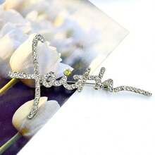 1pc Fashionable Letter Faith Cross Brooch, Unisex Pin For Clothing, Bags And Accessories Pins - brooch - View 3