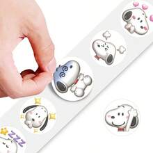 10pcs/Set Snoopy Scroll Stickers, Cute Snoopy Cartoon Expression Peanuts Village Stickers, Random Styles, New Year/Valentine's Day Gift - Multicolor - View 5