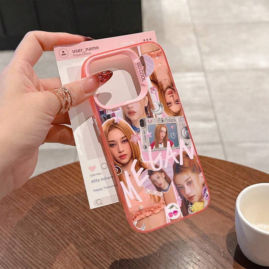 Funda de Teléfono Hot Music K-KATSEYE Compatible con iPhone 17 16e 16 15 14 13 12 11 Mini Pro Max Air X XR XSMAX 8 7 Plus Cubierta Trasera Mate Antigolpes - Mezcla de colores - Ver 1