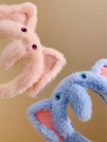 1 chiếc băng đô hình voi hoạt hình dễ thương với mũi dài, phụ kiện chụp ảnh động vật sở thú, kẹp tóc đáng yêu cho mùa thu/đông, băng đô cài tóc, vòng cài tóc. - Nhiều màu - Xem 5