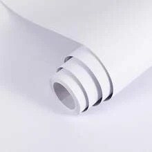 Matte weiße selbstklebende Tapete - abnehmbare Vinyl Abzieh- und Klebetapete, geeignet für Küchenarbeitsplatten, Schränke und Kleiderschränke - wasserfest, dick und langanhaltend - in verschiedenen Größen erhältlich - Weiss - Übersicht 19