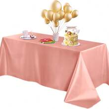 1/2 piezas Mantel rectangular de seda suave de color verde oliva, 57.87*102.36/120.08 pulgadas, adecuado para restaurante, cena festiva, boda, fiesta, mesa de banquete - Multicolor - Ver 16