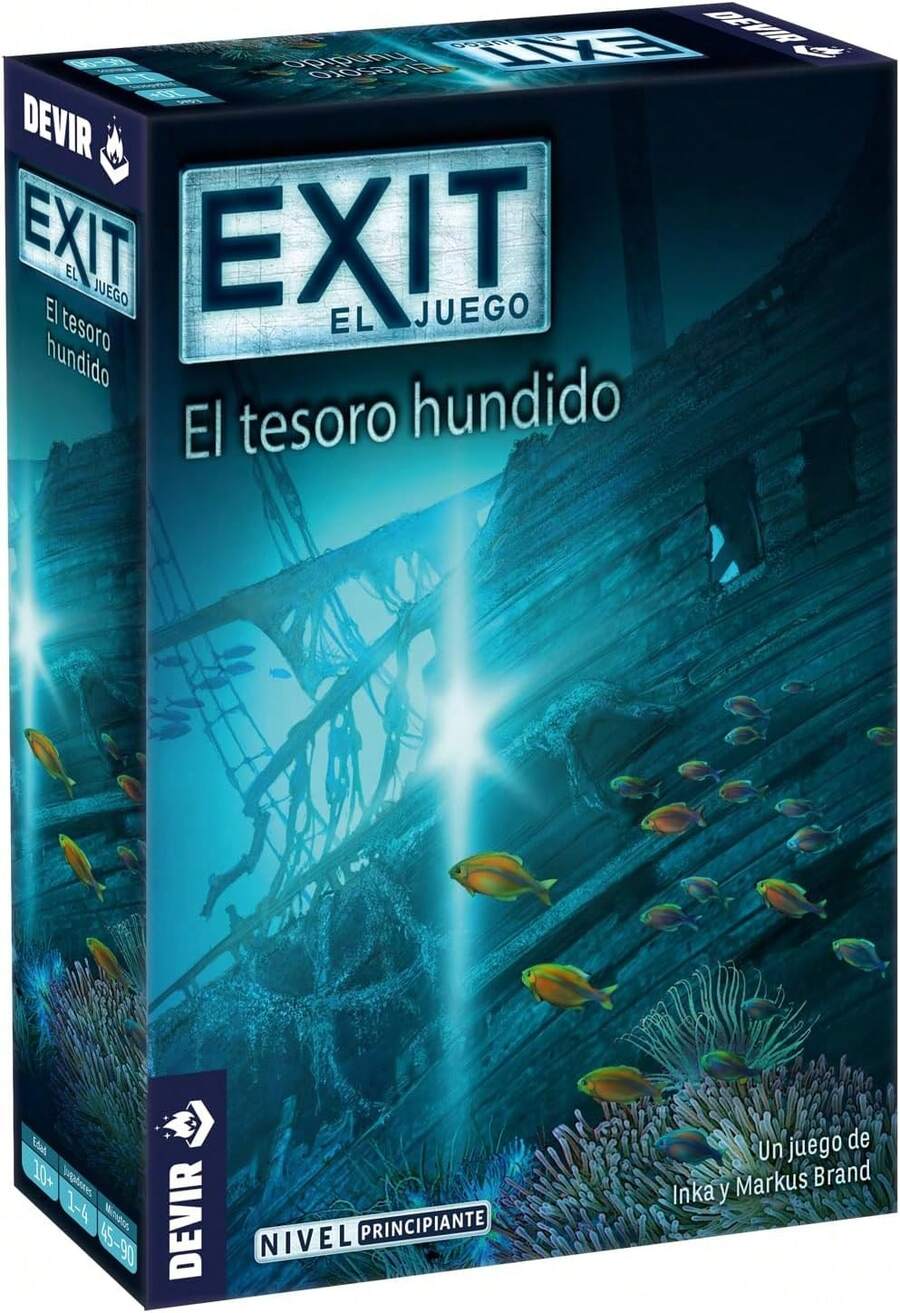 Devir - Exit: The Sunken Treasure, Escape Room, Board Games - Multicolor - View 1