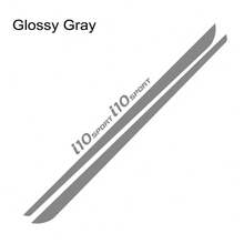 4pcs Car Side Body Line Stickers For I10 Tuning Accessories Sport Graphics Vinyl Film Decals - 烏亮 - 查看 9