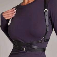 1pc Women's Dark Punk Style Sexy X-Back Harness, Suitable For Daily Wear, Dates, Parties, And Other Occasions