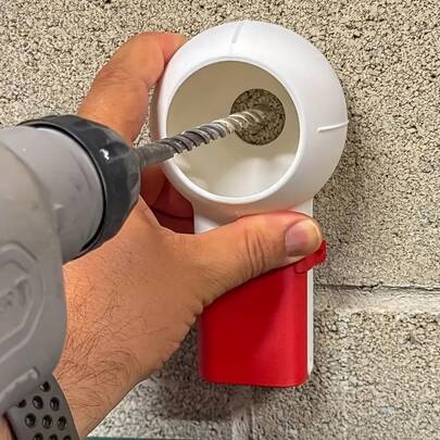 Rotary Nozzle Drill Dust Box With Rotary Tilt System - Ergonomic Efficient Design, Prevents Dust Falling, Suitable For Home And Professional Use