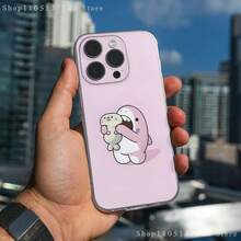 Funda de Teléfono de Tiburón Lindo de Dibujos Animados para 16,15,14,13,12,11 Pro,Max,Plus, Cubierta Suave Transparente - z2 - Ver 12