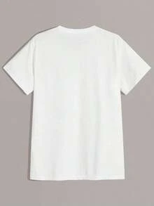 Men's "The Original Ben Sherman" Pattern T-Shirt, Short Sleeve, Round Neck, Casual Summer T-Shirt, Machine Washable, Comfortable Outdoor Casual Wear, Soft And Comfortable Top - trắng - Xem 5