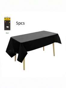 54英寸×72英寸一次性塑料桌布 - 加厚塑料桌布，适用于派对、婚礼、生日、性别揭晓派对、自助餐 - 易于清洁的桌布（无需安装） - 彩色 - 查看 12