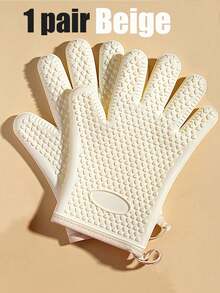 Random Silicone Oven Mitts, Heat Resistant, Suitable For Baking, Oven, Microwave, Silicone Pot Holders - Multicolor - View 11