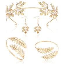 Greek Goddess Costumes And Accessories, Greek Women's Clothing, Leaf Crowns, Earrings, Belts, Cosplay Party Supplies, Valentine's Day Photo Props/Novelty Party Jewelry, Atmosphere-Creating Items, Heart Shapes, Valentine's Day. - Multicolor - View 11