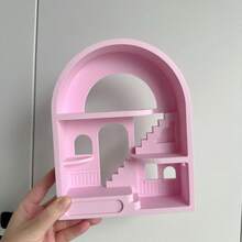 2 Size Options, Blind Box Figurine Display Stand, Plastic Material, Matte Finish, Multi-Color, Blind Box Cute Doll Desktop Display Stand - Small - View 2