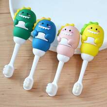 1支婴儿牙刷，软毛训练牙刷，超柔软温和，清洁口腔和舌头，手动牙刷，适合1-3岁儿童 - 彩色 - 查看 8